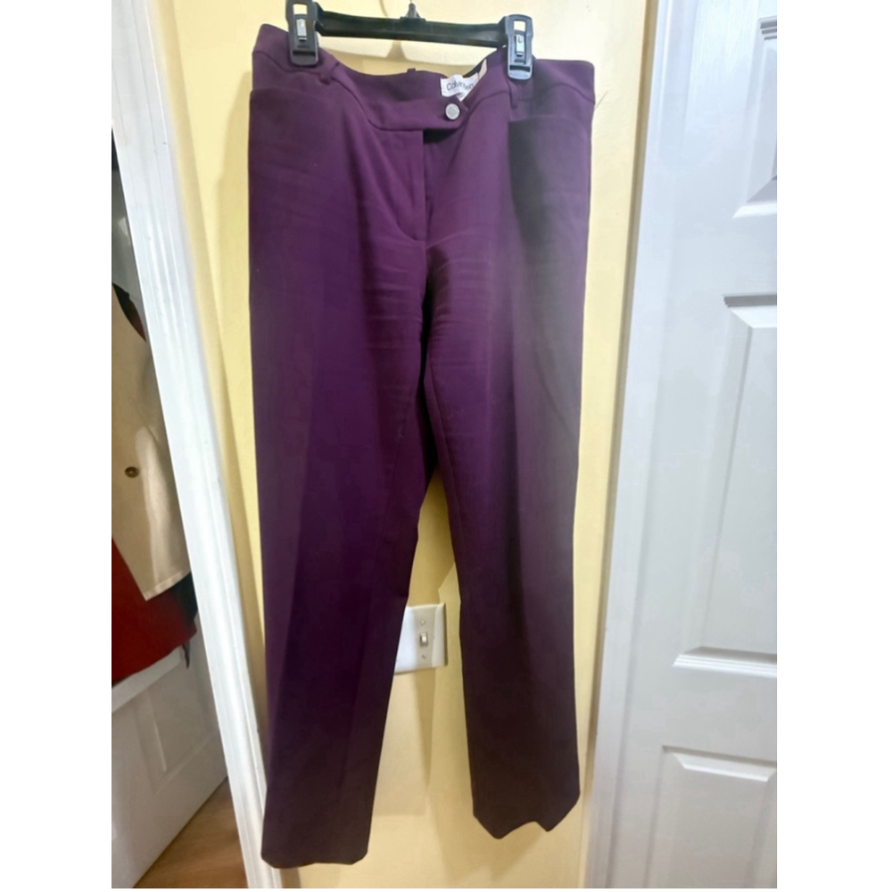 Women's Calvin Klein Pants Size 4 Purple